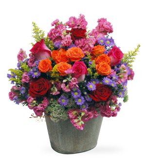 fresh flower basket