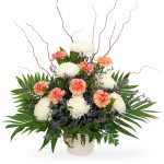 sympathy flower basket