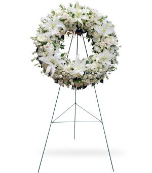funeral flower wreath