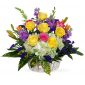 sympathy flower basket