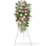 funeral flower easel spray