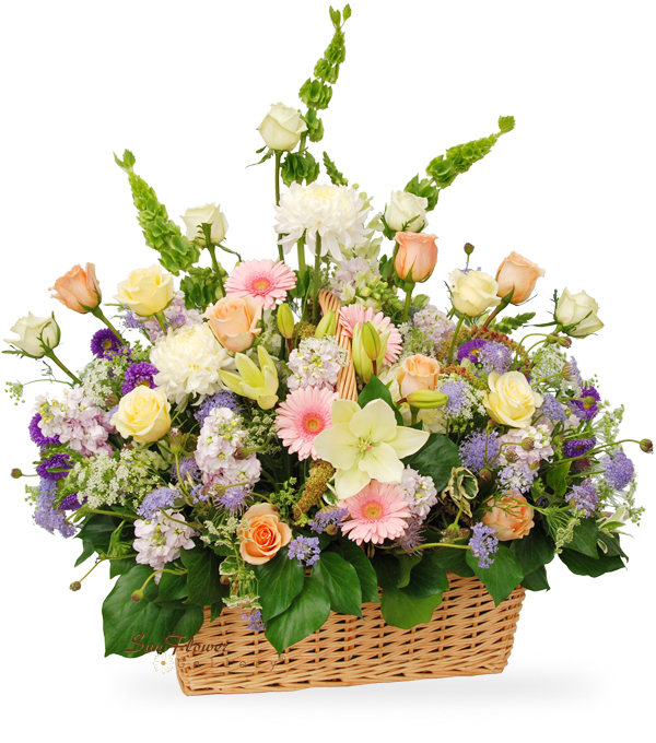 pastel garden luxury sympathy flower garden