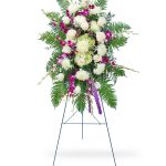 funeral flower easel spray