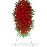 funeral flower easel spray