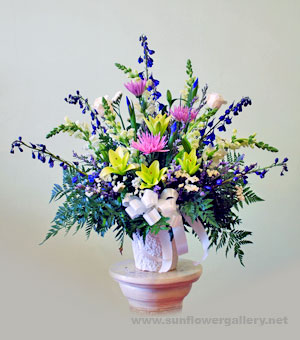 Sympathy Flower Basket