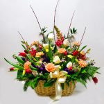 Sympathy Flower Basket