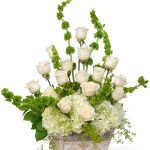 sympathy flower basket