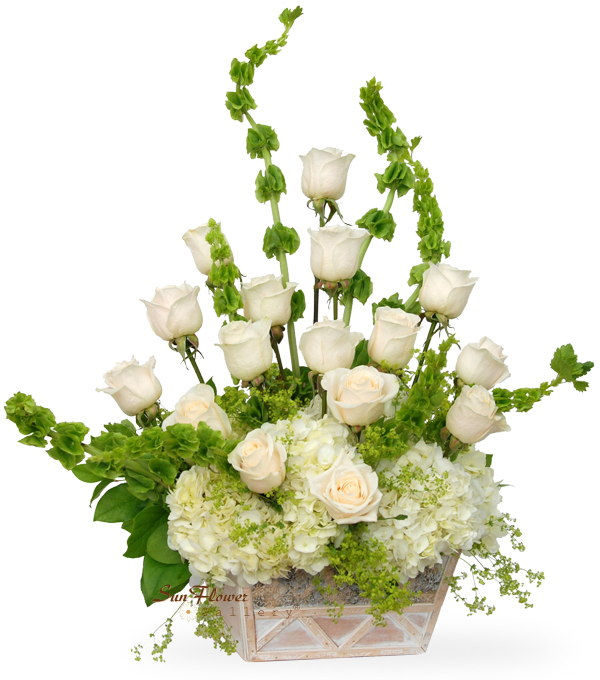 sympathy flower basket