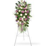 funeral flower easel spray