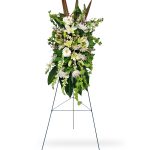 funeral flower easel spray