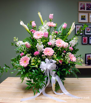 Sympathy Flower Basket