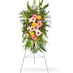 funeral flower easel spray