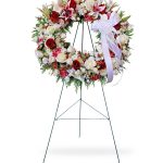 funeral flower wreath