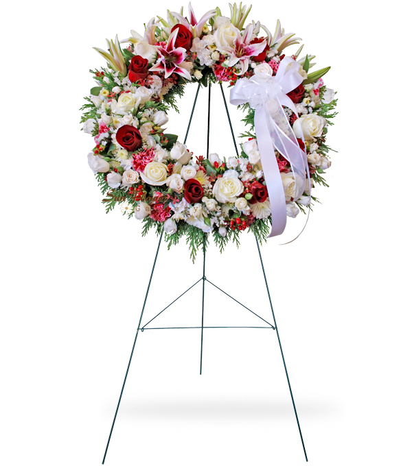 funeral flower wreath