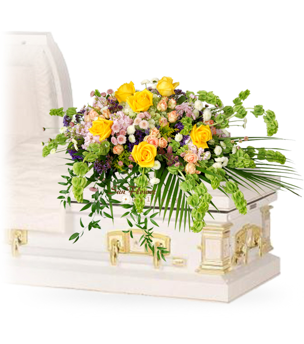 sentiments casket spray