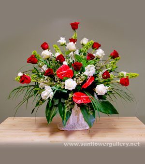 Sympathy Flower Basket