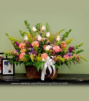 Funeral Flower Basket