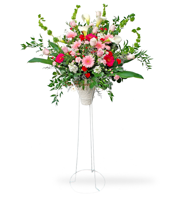 funeral flower standing spray