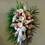 funeral flower easel spray