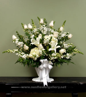 Funeral Flower Basket