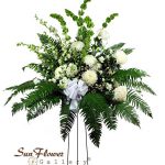 funeral flower standing spray