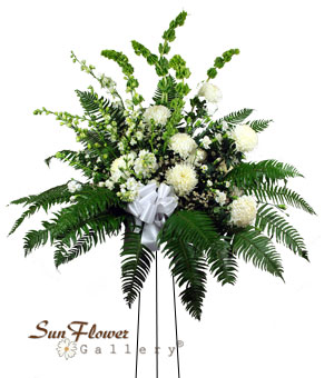 funeral flower standing spray